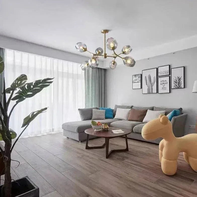 Lustre Multi Ampoules Nordique Moderne Créatif - Clowas.fr