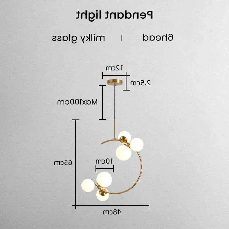 Grand Lustre Rond Créatif Nordique Moderne - Clowas.fr