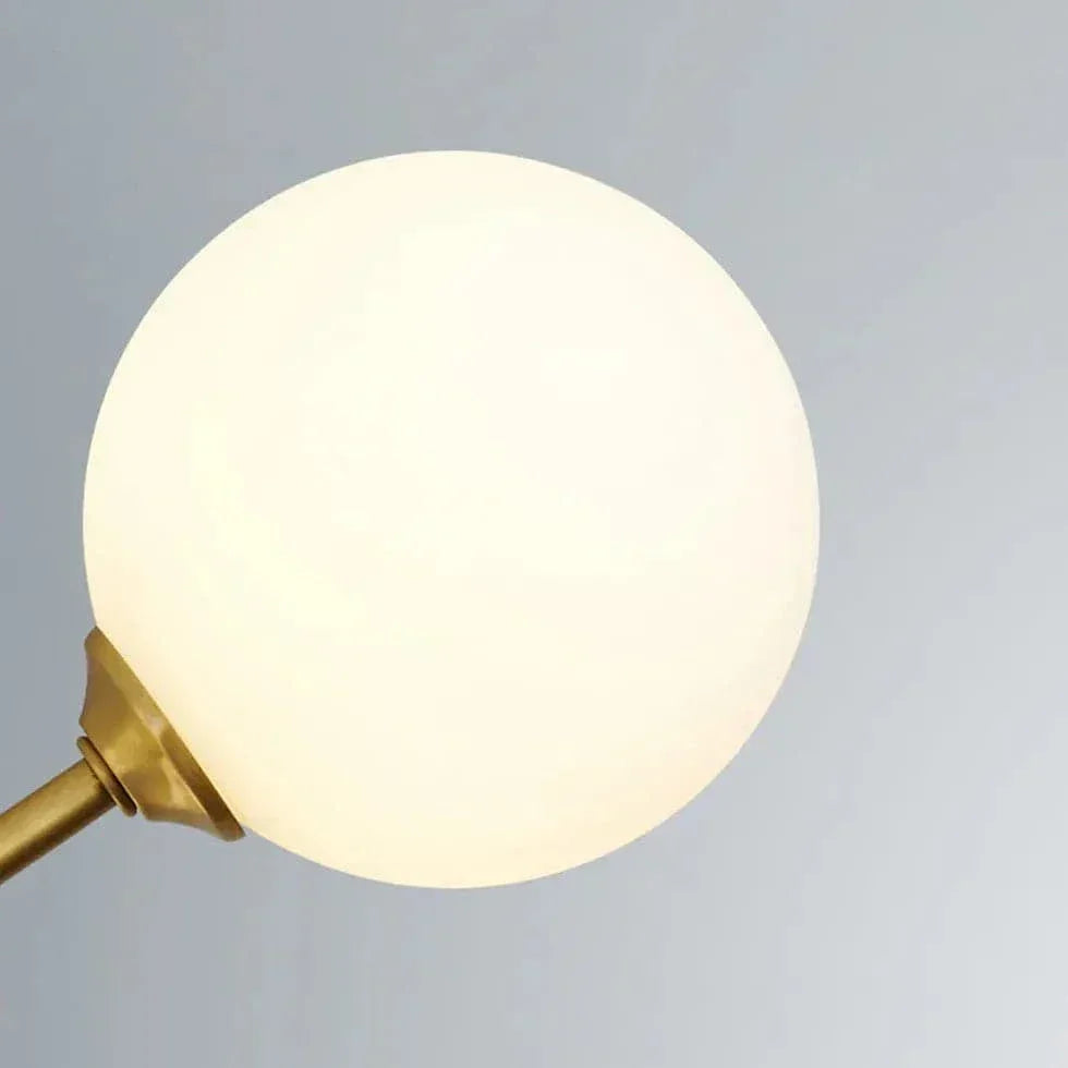 Suspension Blanche À Plusieurs Boules En Verre - Clowas.fr