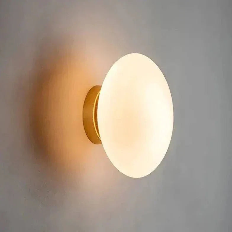 Luminaire Rond Mural Moderne Simple Verre - Clowas.fr