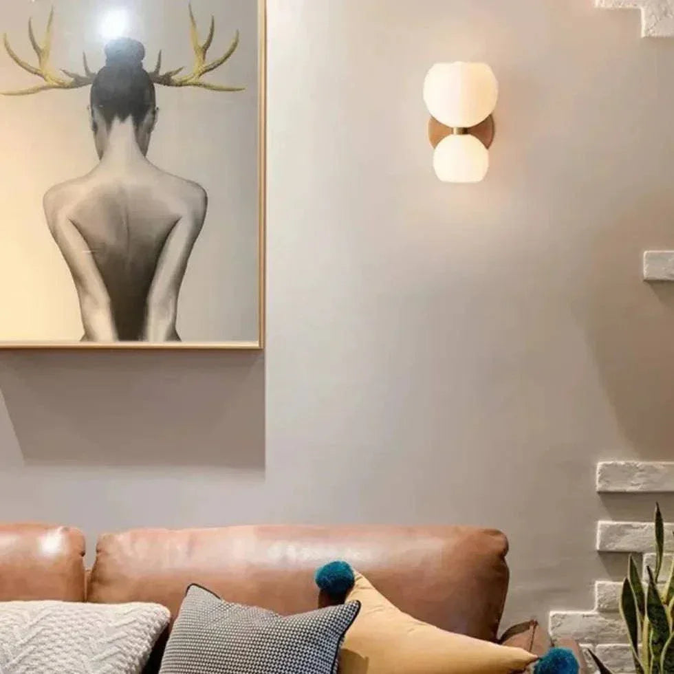 Applique Murale En Verre Haut Et Bas Pour Salon - Clowas.fr