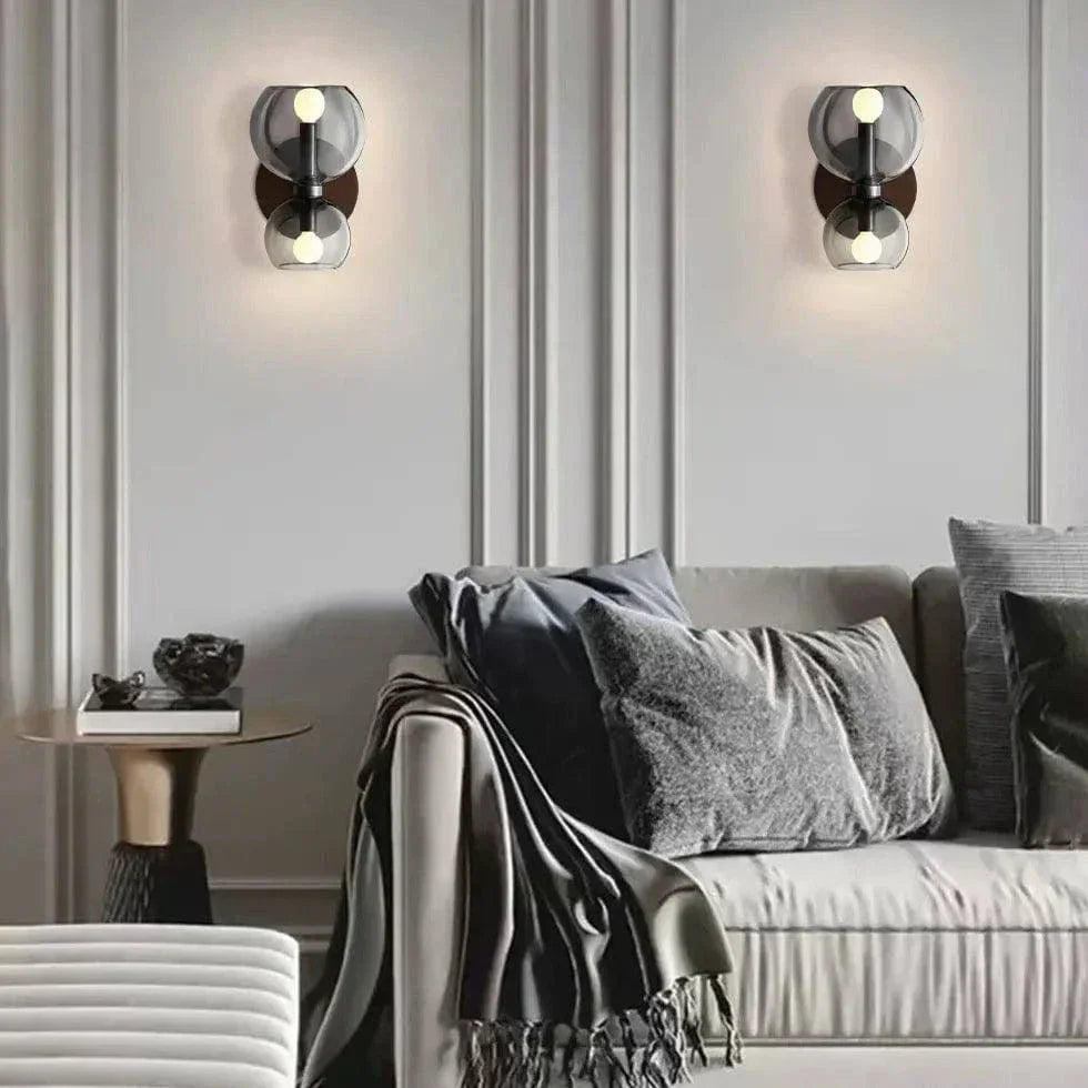 Applique Murale En Verre Haut Et Bas Pour Salon - Clowas.fr