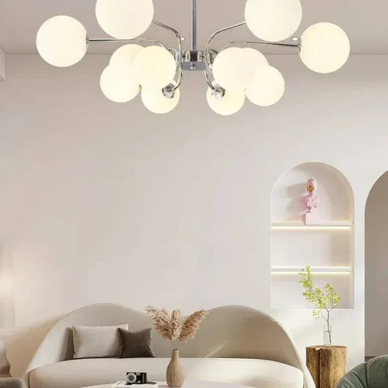 Lustre Salon Blanc Moderne Minimaliste Suspendu - Clowas.fr