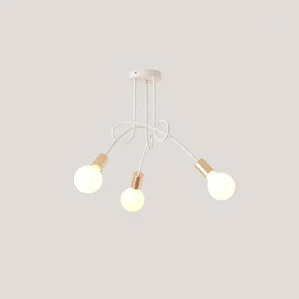 Lampe Blanche Enroulée Avec Plusieurs Sphères - Clowas.fr