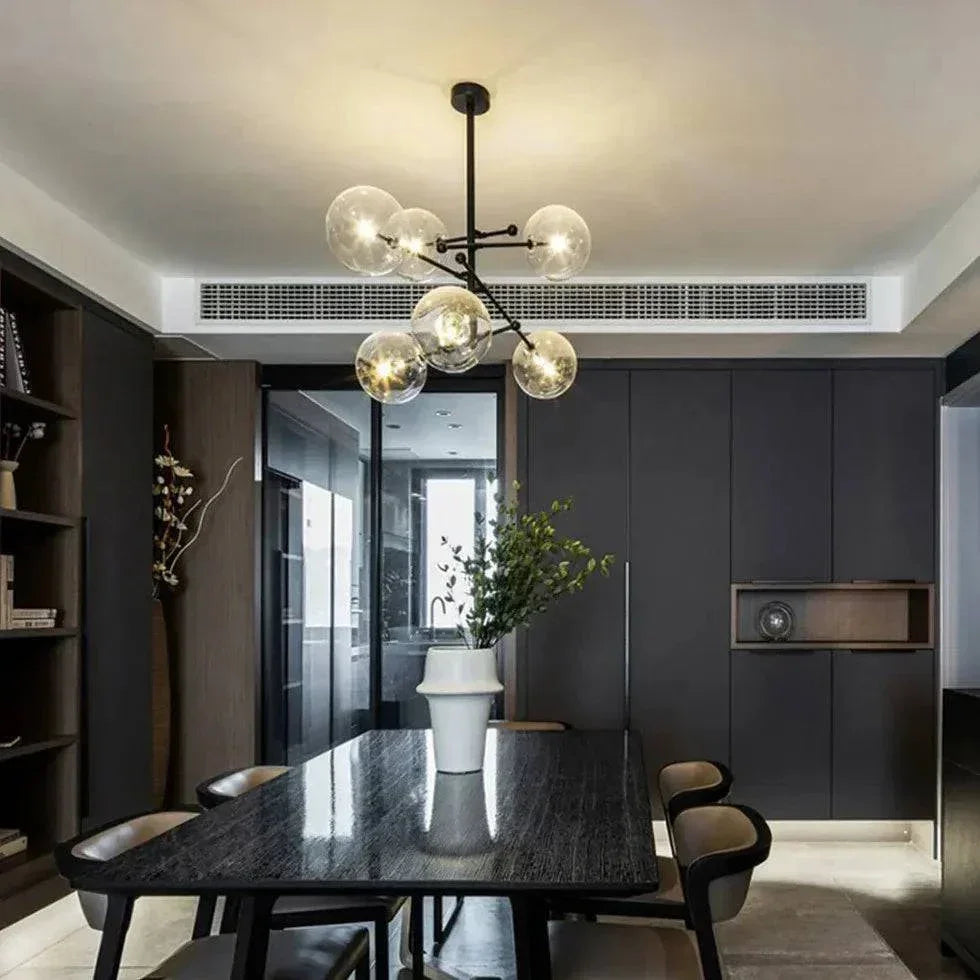 Lustre En Verre Moderne Nordique Élégant - Clowas.fr