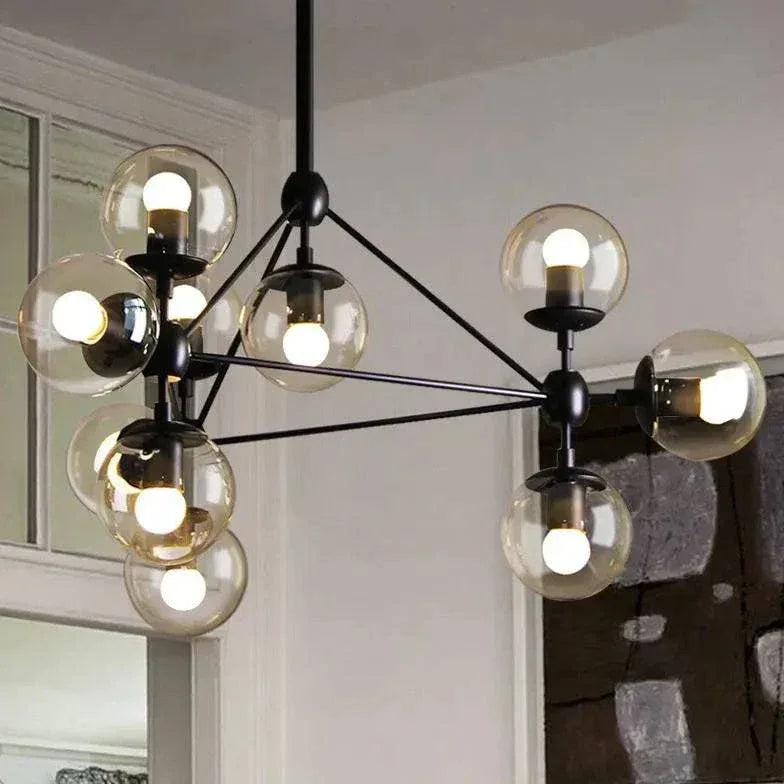 Globe Verre Lustre Moderne Créatif - Clowas.fr