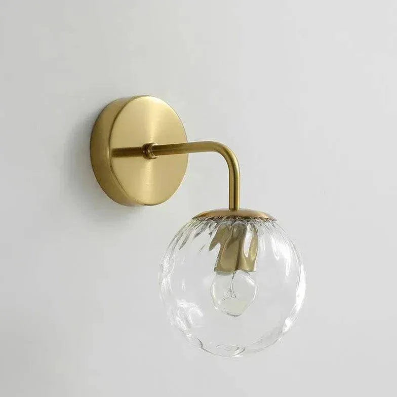 Applique De Chevet Boule En Verre Transparent - Clowas.fr