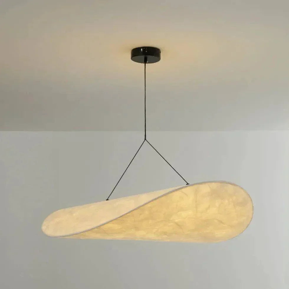 Lustre Moderne Minimaliste Ovale En Soie - Clowas.fr