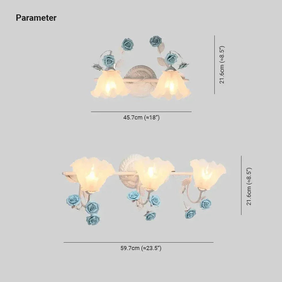Applique Murale Salle De Bains Décorative Élégante Fleur - Clowas.fr