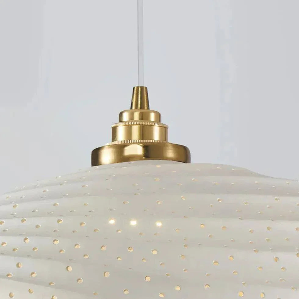 Suspension De Salle À Manger Blanche Ondulée Élégante - Clowas.fr