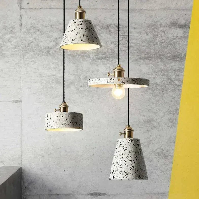 Lustre Pendant Salon Style Terrazzo Texture - Clowas.fr