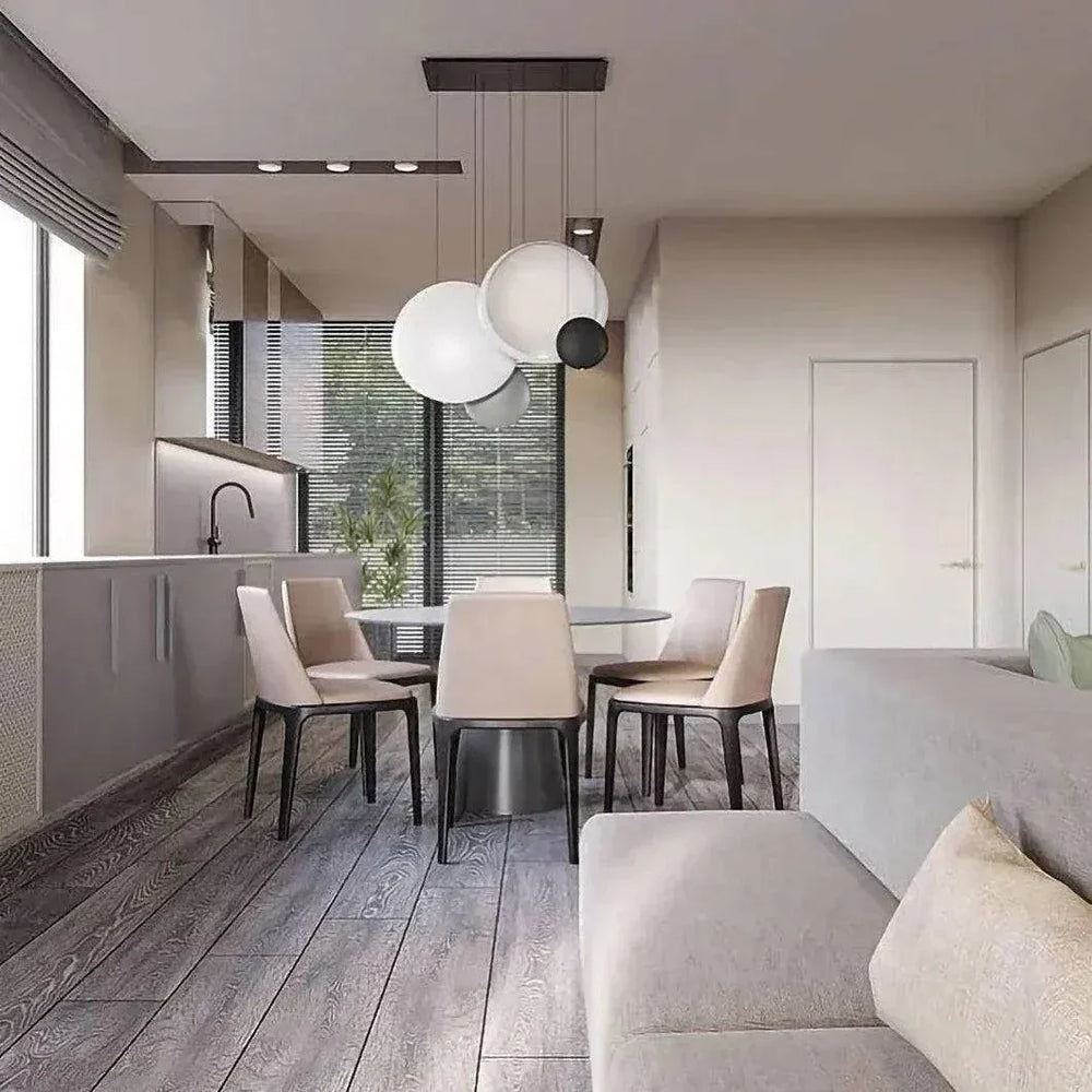 Lampe Suspendue Boule Blanche Créative Moderne - Clowas.fr