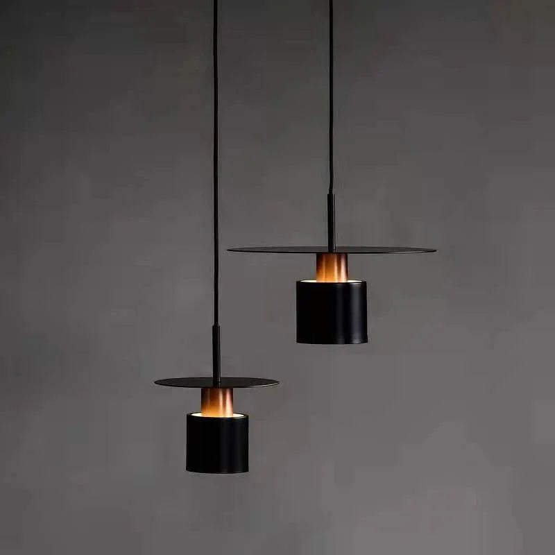 Lustre Cylindrique Noir Pour Restaurant Nordique - Clowas.fr