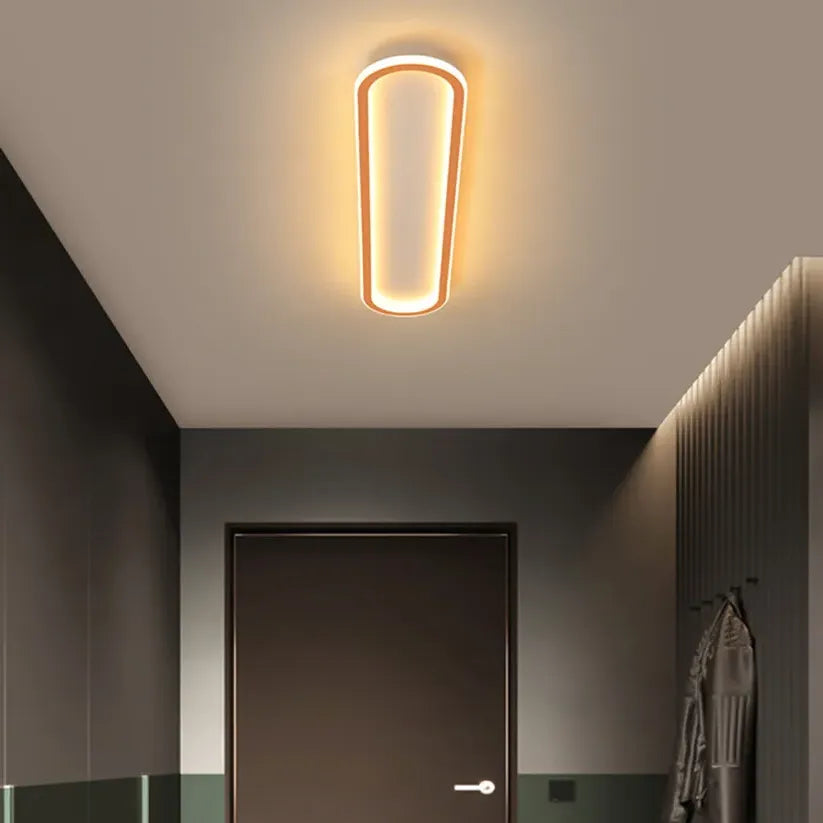 Plafonnier LED Moderne Ovale Dimmable Pour Couloir