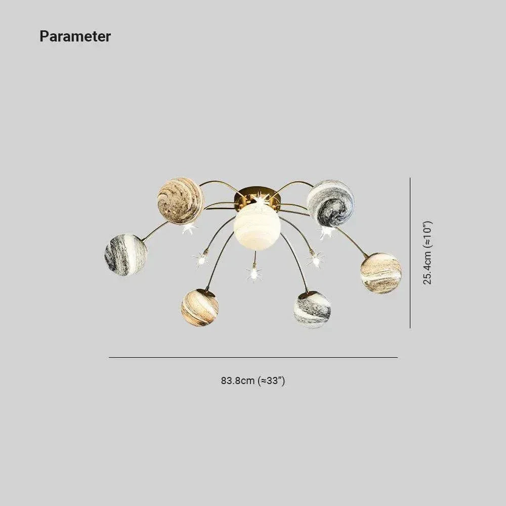Plafonnier Araignée Suspension Étoile Lune Enfant Chambre - Clowas.fr