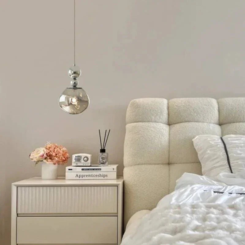Lampe Suspendue À Led En Verre Sphérique Effet Miroir - Clowas.fr