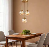 Suspension Boule en Verre Minimaliste pour Salle à Manger