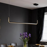 Suspension LED Minimaliste Longue pour Salle à Manger