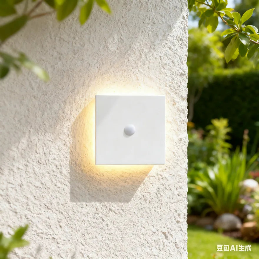 Applique Murale Extérieure LED Plate Design Minimaliste