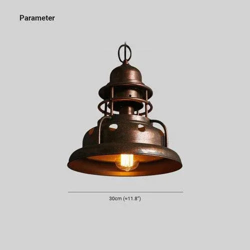 Suspension Luminaire Ancienne Style Industriel - Clowas.fr
