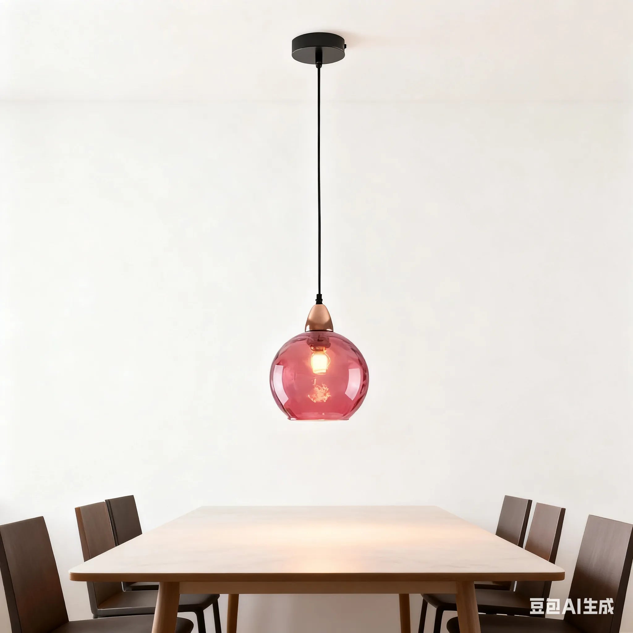 Suspension Boule Verre Effet Eau Nordique Salle À Manger