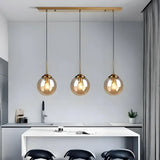 Suspension Boule en Verre Minimaliste pour Salle à Manger