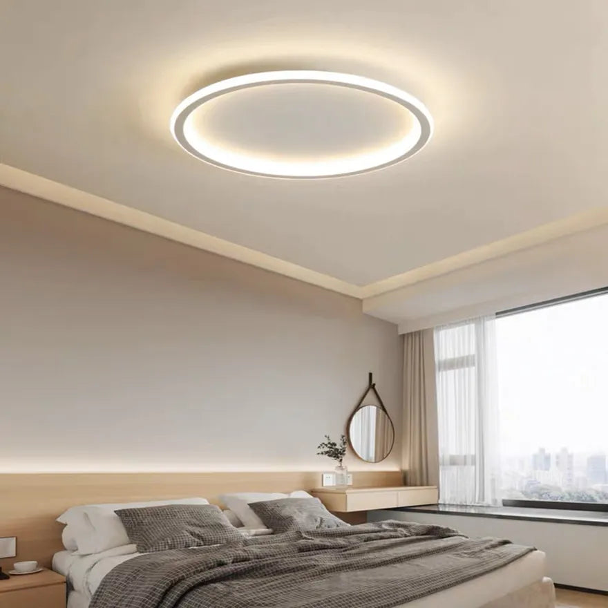Plafonnier LED Rond Dimmable Extra Plat pour Chambre