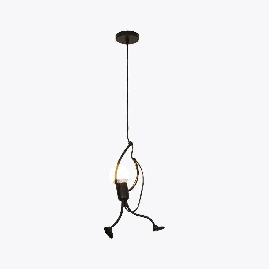 Suspension LED Moderne et Créative Petit Homme pour Chevet