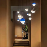 Suspension Design Boule Verre Dégradé Nordic