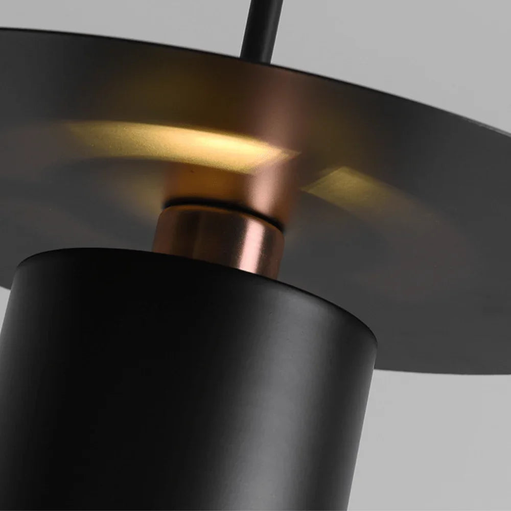 Lustre Cylindrique Noir Pour Restaurant Nordique - Clowas.fr