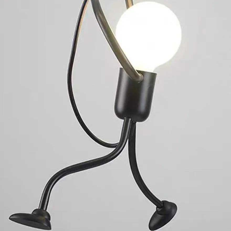 Suspension LED Moderne et Créative Petit Homme pour Chevet