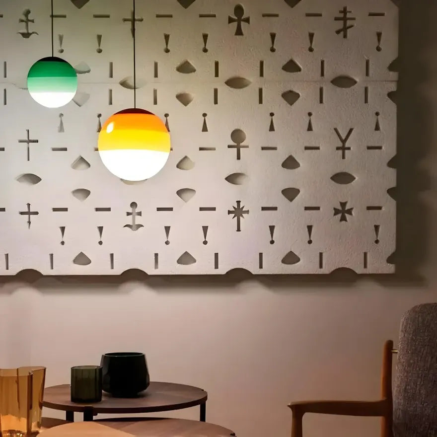 Suspension Design Boule Verre Dégradé Nordic