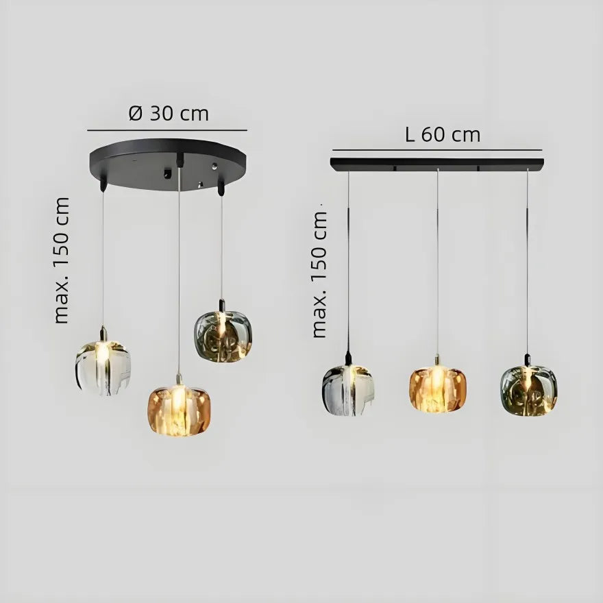 Suspension LED Cristal Style Minimaliste Salle À Manger