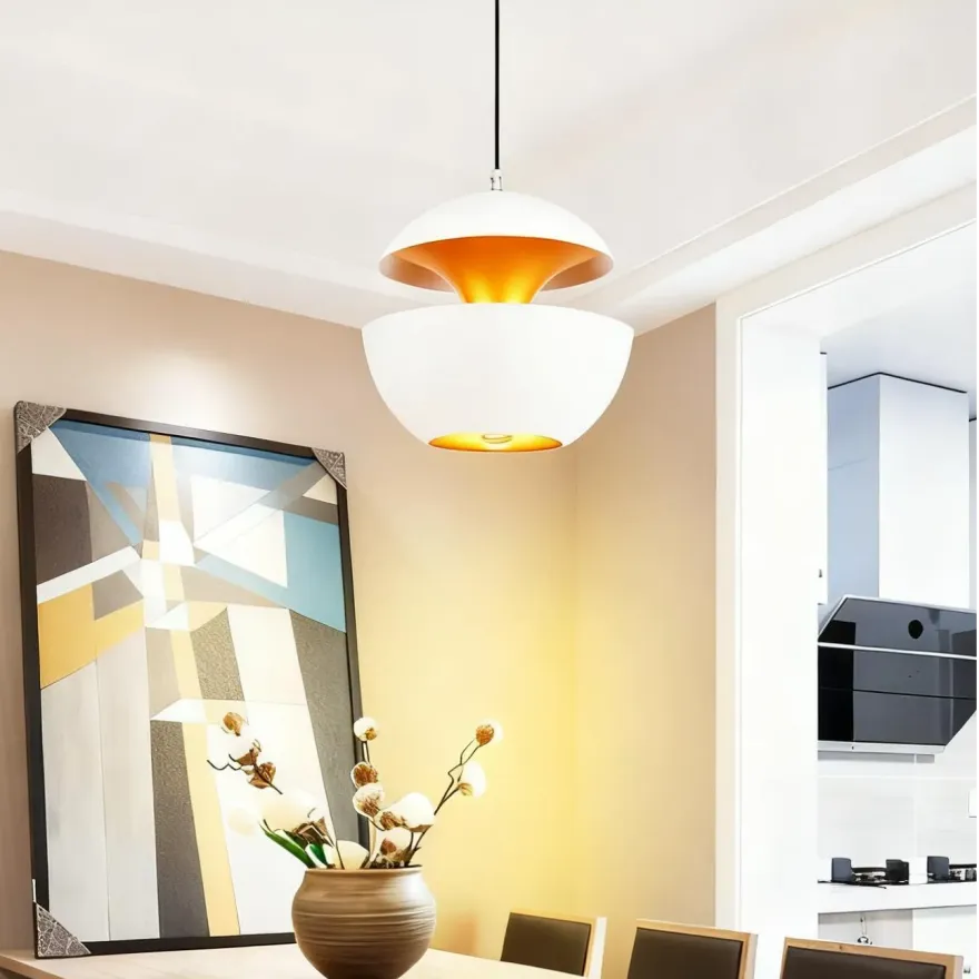 Suspension Vintage Industrielle en Métal Forme de Pomme