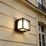 Applique Murale Extérieure LED Carrée avec Détecteur de Mouvement Moderne