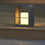 Lampadaire Solaire Simple et Étanche pour Terrasse Extérieure