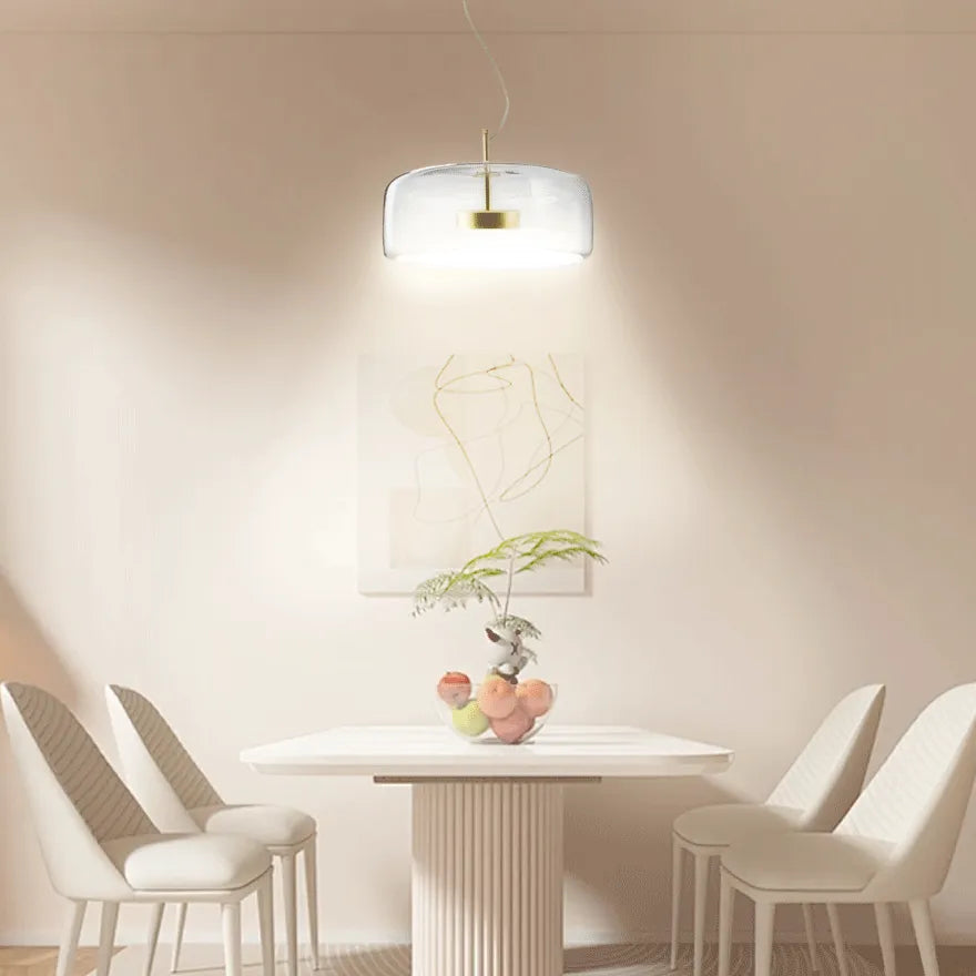 Suspension Design Moderne en Verre Dimmable pour Salle À Manger