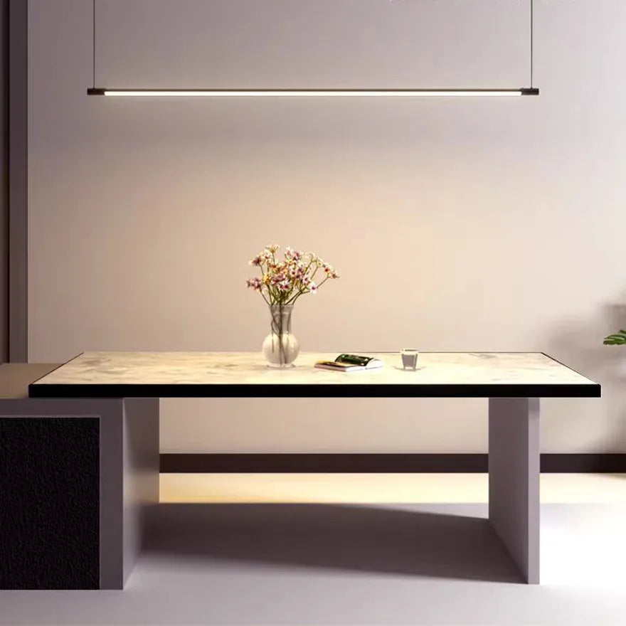 Suspension LED Linéaire Minimaliste Dimable pour Salle à Manger