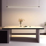 Suspension LED Linéaire Minimaliste Dimable pour Salle à Manger