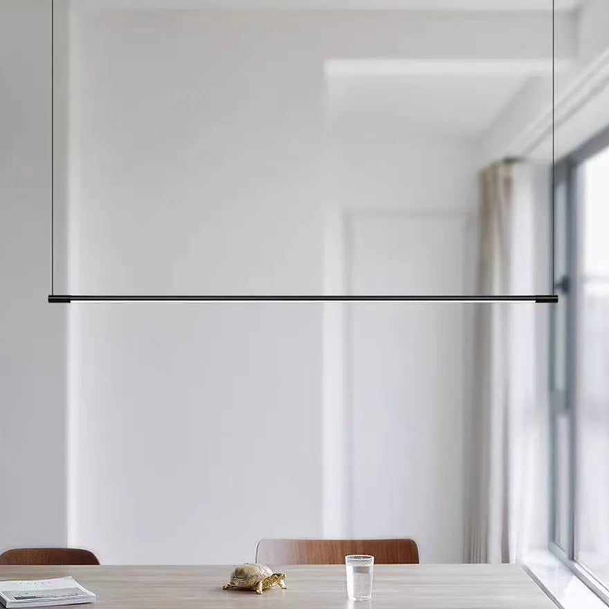 Suspension LED Linéaire Minimaliste Dimable pour Salle à Manger