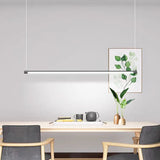 Suspension LED Linéaire Minimaliste Dimable pour Salle à Manger