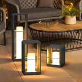 Lampadaire Solaire Simple et Étanche pour Terrasse Extérieure