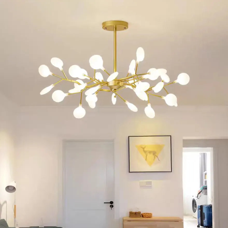 Lustre Moderne en Forme de Branches de Luxe pour Salon