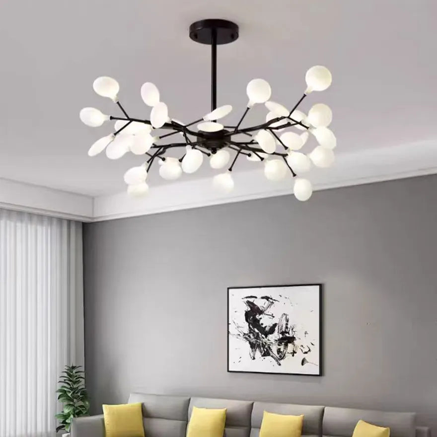 Lustre Moderne en Forme de Branches de Luxe pour Salon