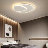 Plafonnier LED Moderne Triangulaire à Double Couche Blanc