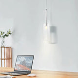Suspension Simple Verre Cylindrique pour Salle à Manger