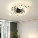 Plafonnier LED Design Créatif Forme Feu d'Artifice à Intensité Variable