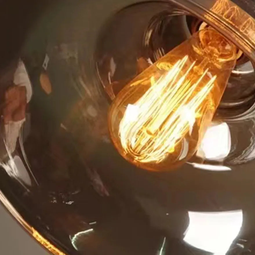 Suspension Verre Style Industriel Vintage pour Salle à Manger