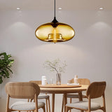 Suspension Moderne en Verre Ovale pour Salle à Manger