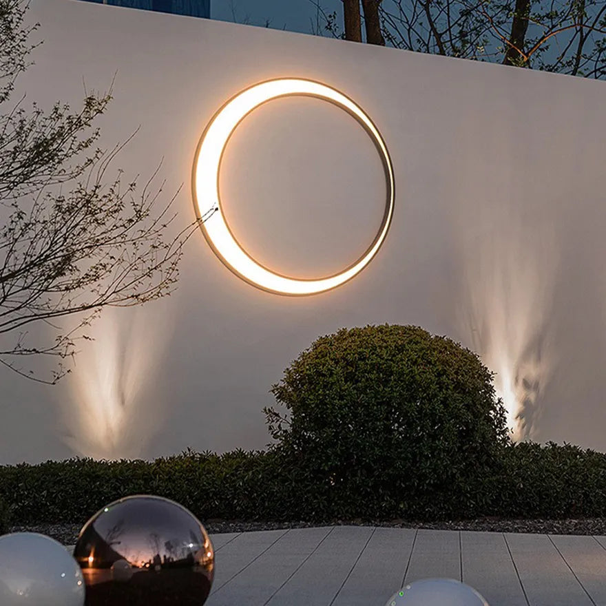 Applique Murale LED Extérieur Moderne Forme Croissant